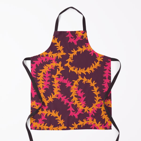 Item preview, Pink Orange Hawaiian Lei Flower Garland Pattern designed and sold by HotHibiscus.