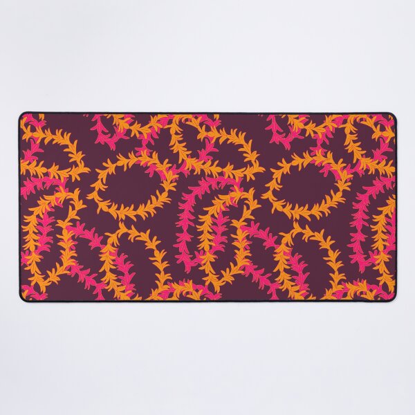 Item preview, Pink Orange Hawaiian Lei Flower Garland Pattern designed and sold by HotHibiscus.