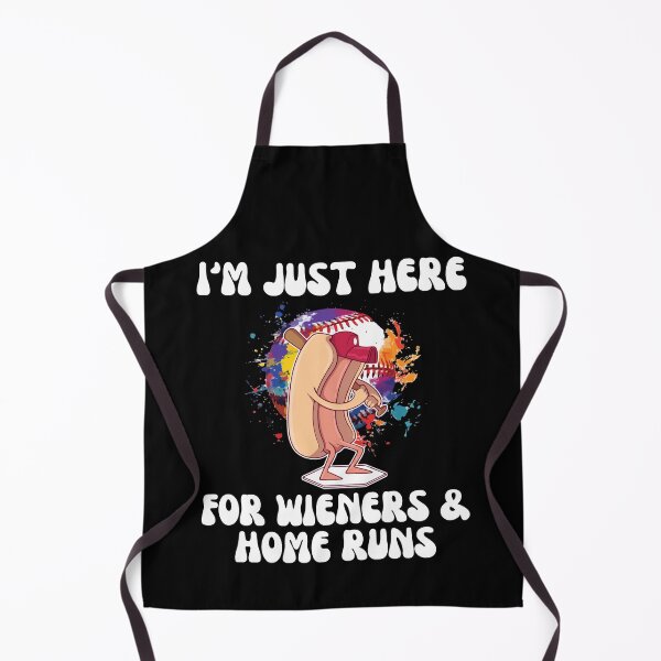 Item preview, Just Here For Wieners and Home Runs Funny Baseball designed and sold by Dressed For Duty.