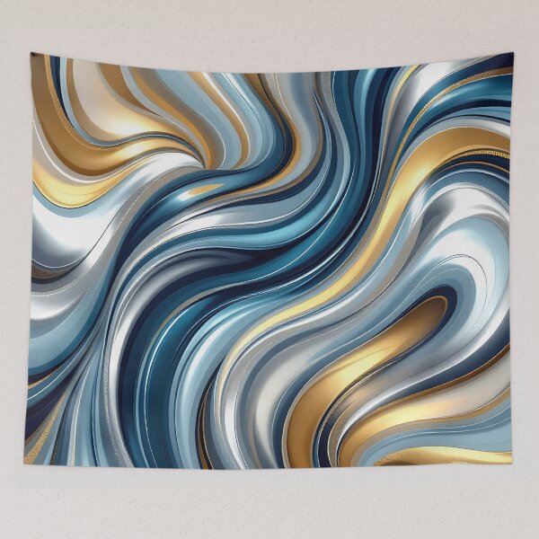 Item preview, Metallic Waves designed and sold by roxysnextgenart.
