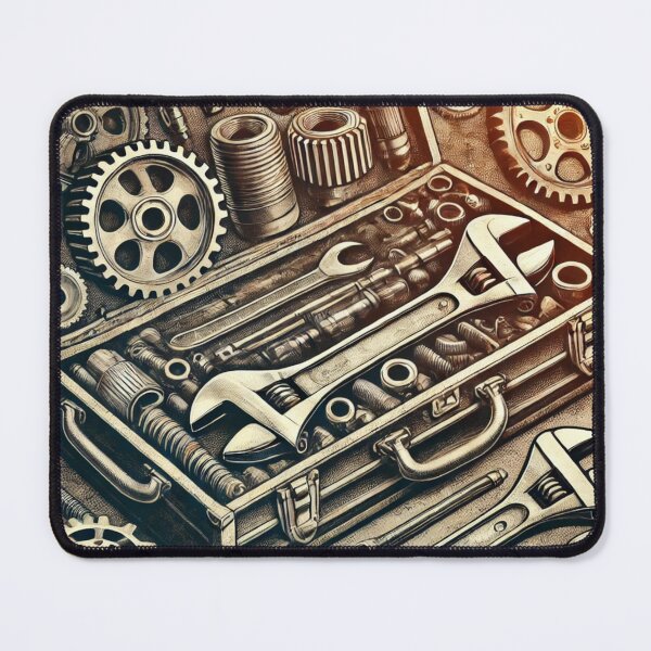 Item preview, Industrial Steampunk Gear Art - Vintage Tool Set designed and sold by Desireehaz.