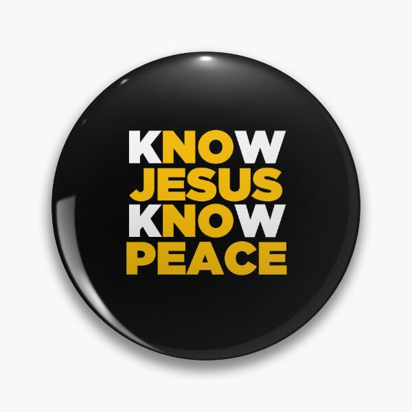 Item preview,  Know Jesus Know Peace, No Jesus No Peace Golden designed and sold by Shop With Jesus.