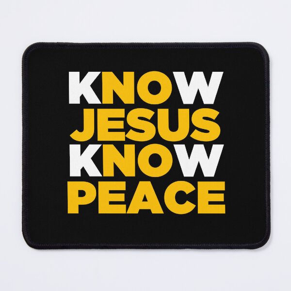 Item preview, Know Jesus Know Peace, No Jesus No Peace Golden designed and sold by Shop With Jesus.
