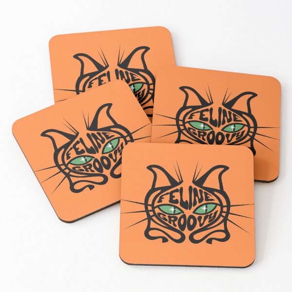 Item preview, Feline Groovy (green eyes) designed and sold by TalkingHerds.