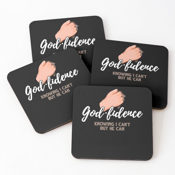 Item preview, God.fidence Knowing I Can't But He Can Christian Saying designed and sold by Dressed For  Duty.
