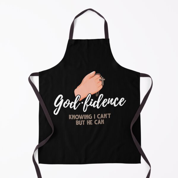 Item preview, God.fidence Knowing I Can't But He Can Christian Saying designed and sold by Dressed For Duty.