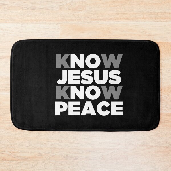 Item preview, Know Jesus Know Peace, No Jesus No Peace designed and sold by Shop With Jesus.