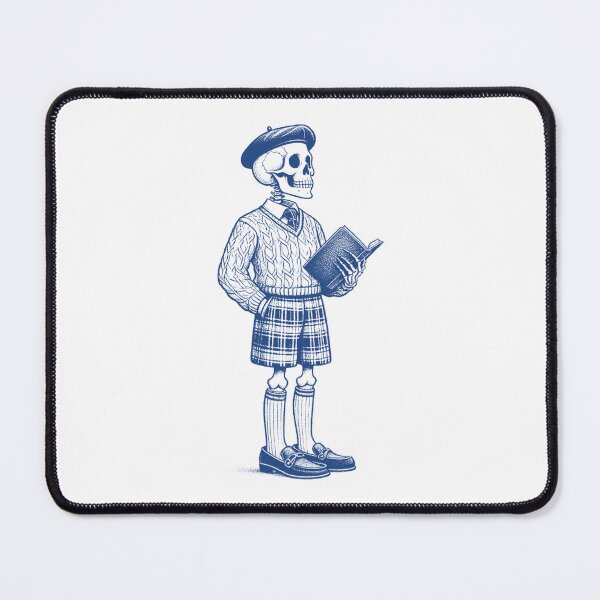 Item preview, Preppy Skeleton Bookworm designed and sold by zzz888.
