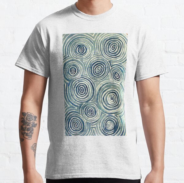 Item preview, Blue Circle Watercolor Painting designed and sold by SnugglesDoodles.