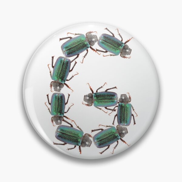 Item preview, Green Bug - Capital G with Junebugs designed and sold by EveryDayDabble.