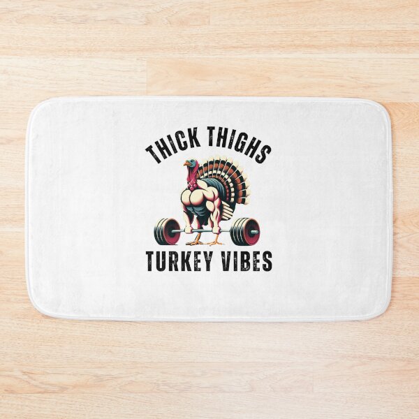 Item preview, Thick Thighs Turkey vibes funny thanksgiving muscle turkey designed and sold by snowry.