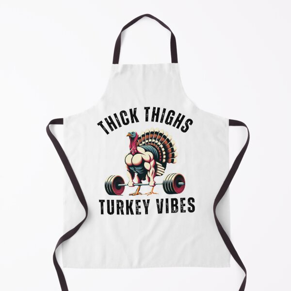 Item preview, Thick Thighs Turkey vibes funny thanksgiving muscle turkey designed and sold by snowry.