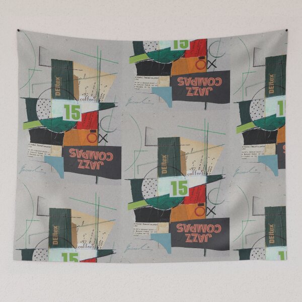 Item preview, Modern Cubist Collage - Abstract Mixed Media Art designed and sold by art2print.
