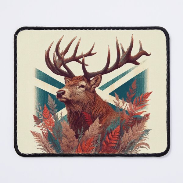 Item preview, Scottish Highland Stag Sketch Abstract Retro Sketch designed and sold by MaedK.