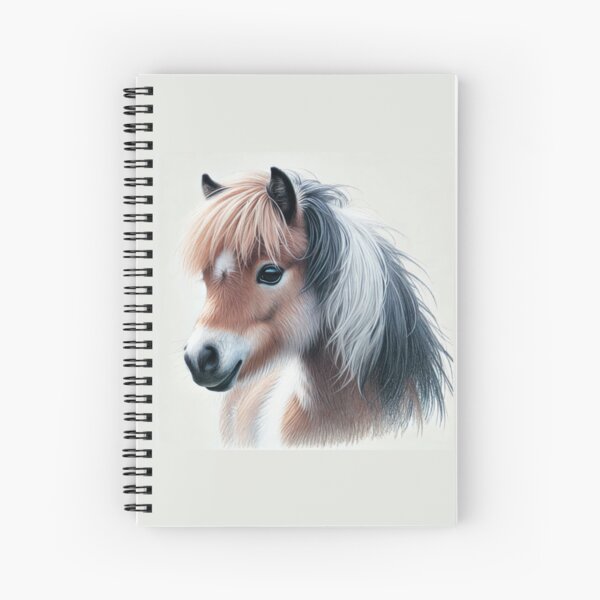 Aperçu de l'œuvre Portrait de poney Shetland au crayon de couleur créée et vendue par MaedK.