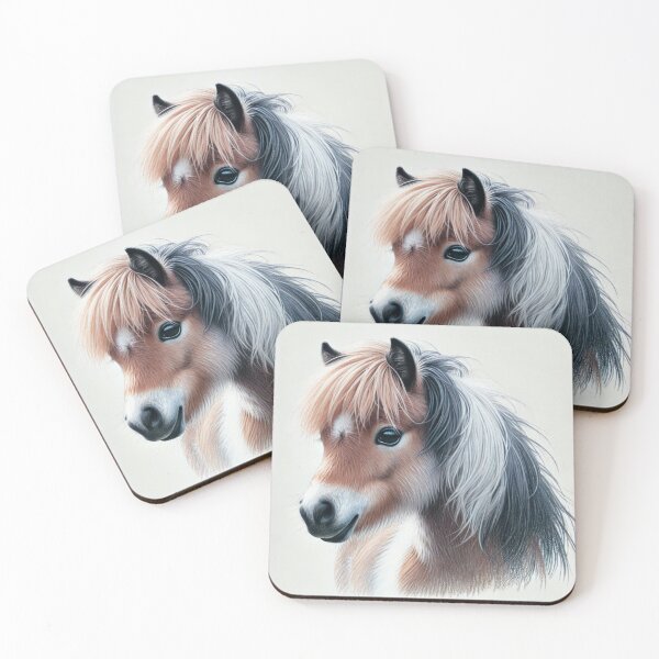 Item preview, Shetland Pony Colored Pencil Sketch Portrait designed and sold by MaedK.