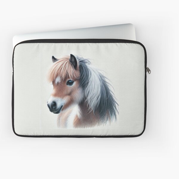 Aperçu de l'œuvre Portrait de poney Shetland au crayon de couleur créée et vendue par MaedK.