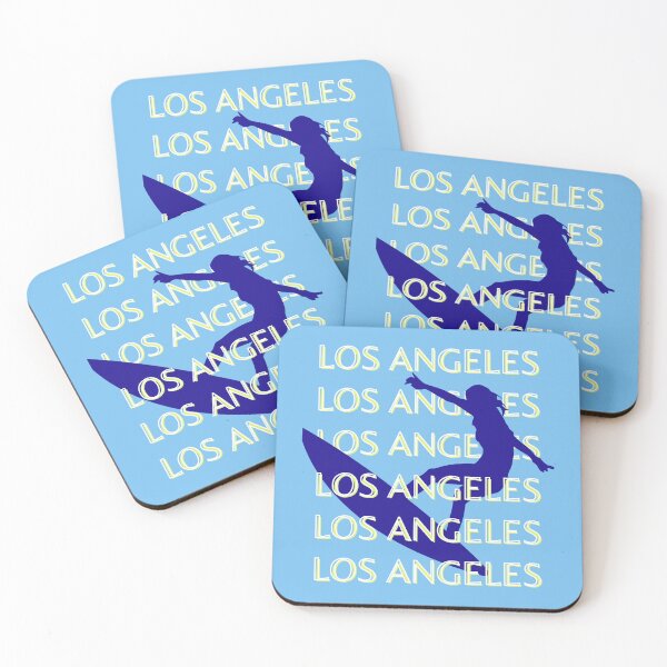 Item preview, Los Angeles Travel Art, California, Travel Art, Surf Lovers, Blue designed and sold by Magic Love Art Print.