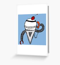 Robo Caller Greeting Card