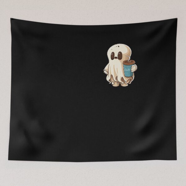 Item preview, Little Ghost Ice Coffee Cute Happy Halloween designed and sold by Dressed For  Duty.