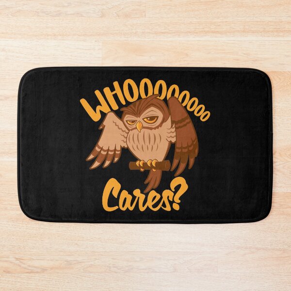 Item preview, Who Cares Cartoon Owl designed and sold by fizzgig.