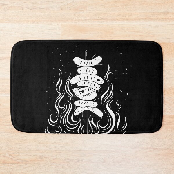 Item preview, Sausages on the grill designed and sold by Luckagrafika.