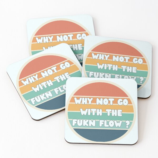 Item preview, Humor art, word art, go with the flow designed and sold by lydiaknoxart.