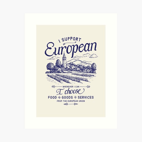 Item preview, I Support European Producers Services designed and sold by Geek Updated.