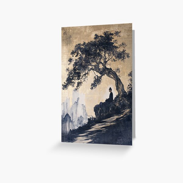 Item preview, Zen Buddha and Bodhi Tree designed and sold by Nova~Prints.