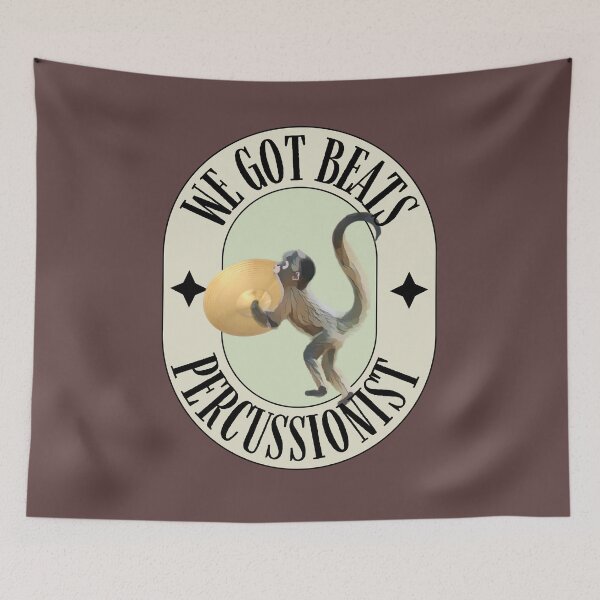 Item preview, We got beat percussion monkey  designed and sold by TaraPen.