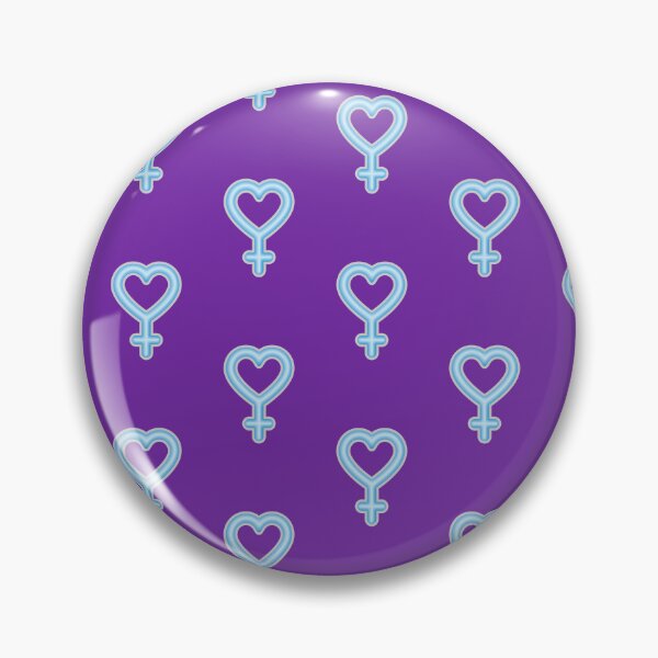 Item preview, Fem power heart (cyan & silver) designed and sold by JuicyHeart-tasteshop.