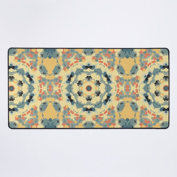 Item preview, Retro Mandala Blue Yellow and Red designed and sold by WormholeOrbital.