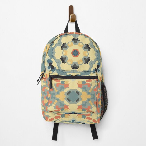 Item preview, Retro Mandala Blue Yellow and Red designed and sold by WormholeOrbital.