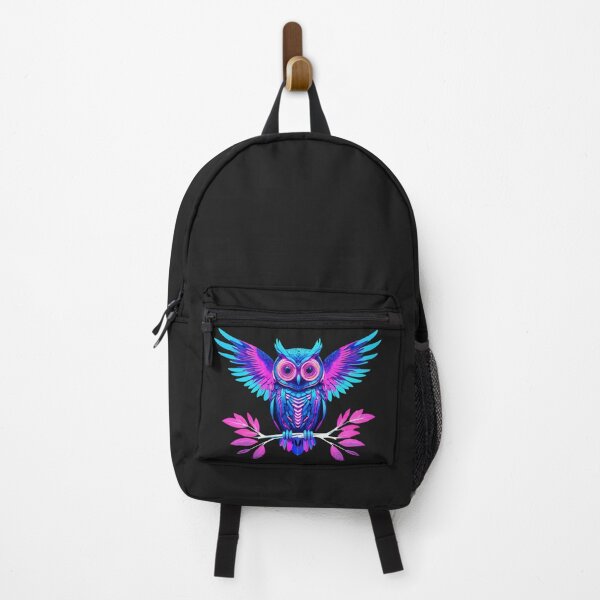 Item preview, Neon Owl Glow – Vibrant Psychedelic Owl Art on Branch designed and sold by UniversalFlair.