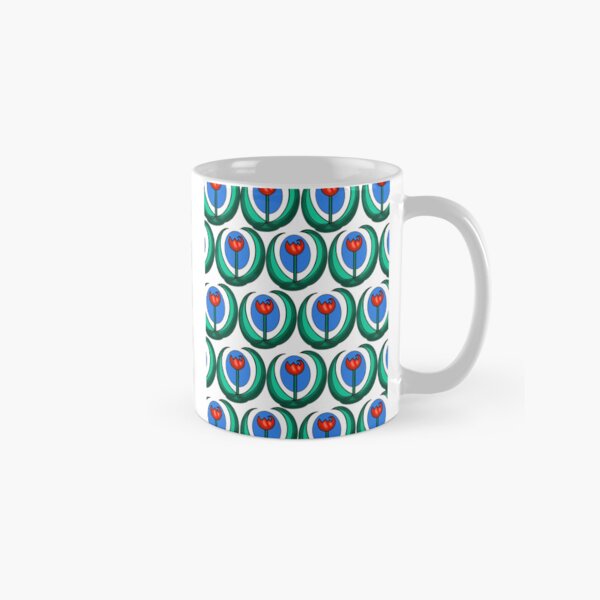 Aperçu de l'œuvre Motif de tulipe rouge créée et vendue par Joyride Art and Design UK.