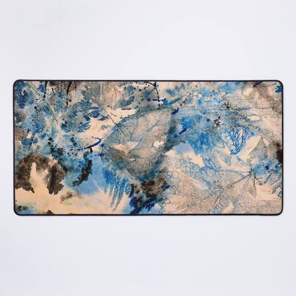 Item preview, Black and blue leaves designed and sold by ThePaintStation.