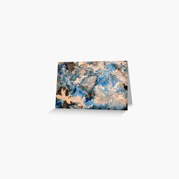 Item preview, Black and blue leaves designed and sold by ThePaintStation.