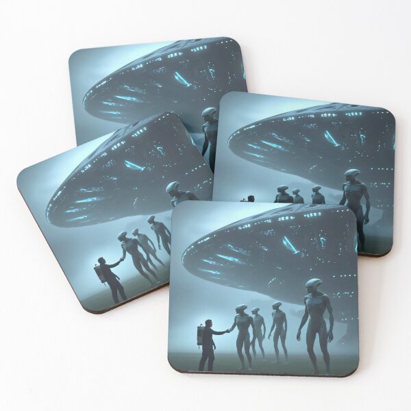 Item preview, Encounter with aliens. designed and sold by MyHappyArtShop.