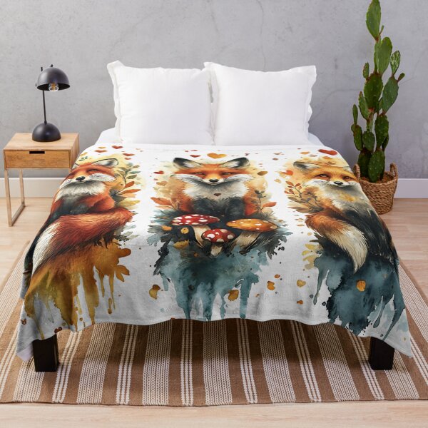 Item preview, Cozy autumn fox painting with warm earthy tones Fantasy-inspired fox artwork with nature and seasonal elements designed and sold by Anastasiia Yurevych.