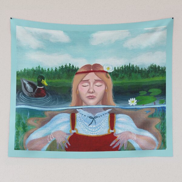Item preview, Aino Myth - KALEVALA Finnish Folk Poetry Epic designed and sold by Ivy Lily Art.