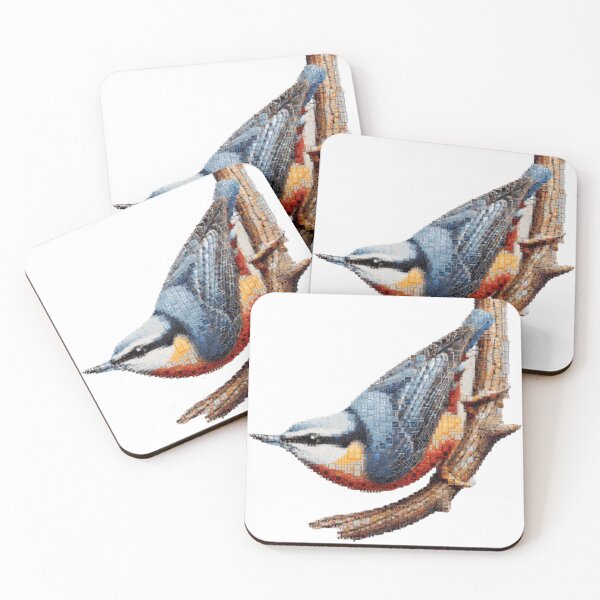 Item preview, Emojified Nuthatch – A Digital Twist on Nature designed and sold by Emoji Emblems.