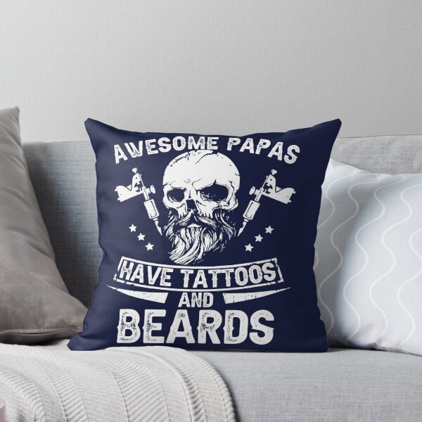 Item preview, Mens Awesome Papas Have Tattoos and Beards Shirt designed and sold by StreetArtPro.