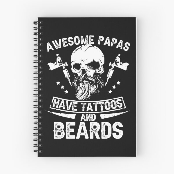 Item preview, Mens Awesome Papas Have Tattoos and Beards Shirt designed and sold by StreetArtPro.