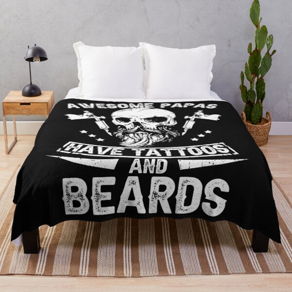 Item preview, Mens Awesome Papas Have Tattoos and Beards Shirt designed and sold by StreetArtPro.