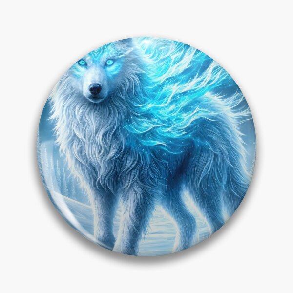 Item preview, Frostfire Wolf designed and sold by AnmitsuArt.