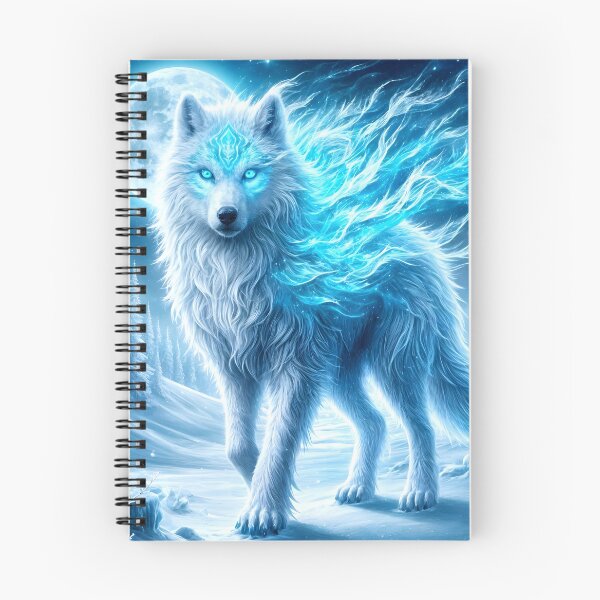 Item preview, Frostfire Wolf designed and sold by AnmitsuArt.
