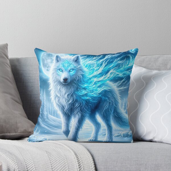 Item preview, Frostfire Wolf designed and sold by AnmitsuArt.