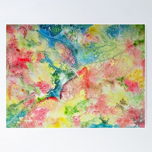 Item preview, Leaf print multi designed and sold by ThePaintStation.