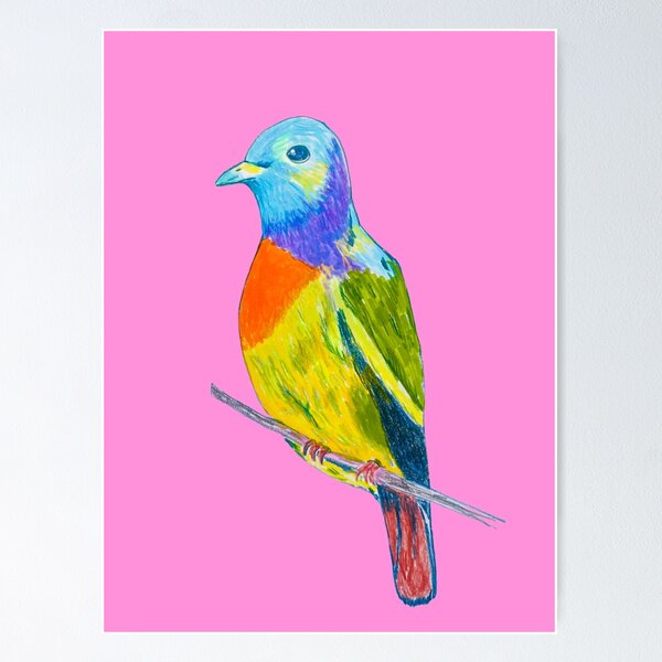 Item preview, Pink necked Green Pigeon designed and sold by MyCraftyNell.