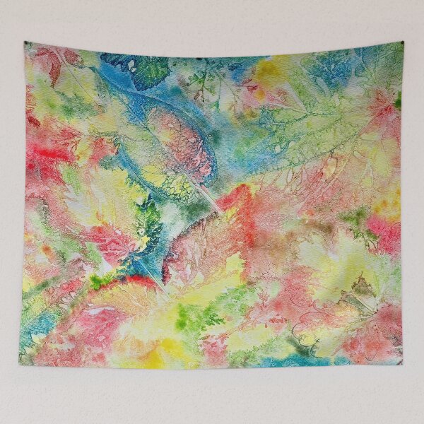 Item preview, Leaf print multi designed and sold by ThePaintStation.